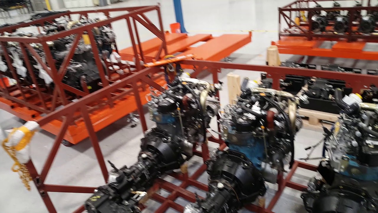 Roxor Engine Layout The Roxor assembley plant near Detroit. Several engines await ...