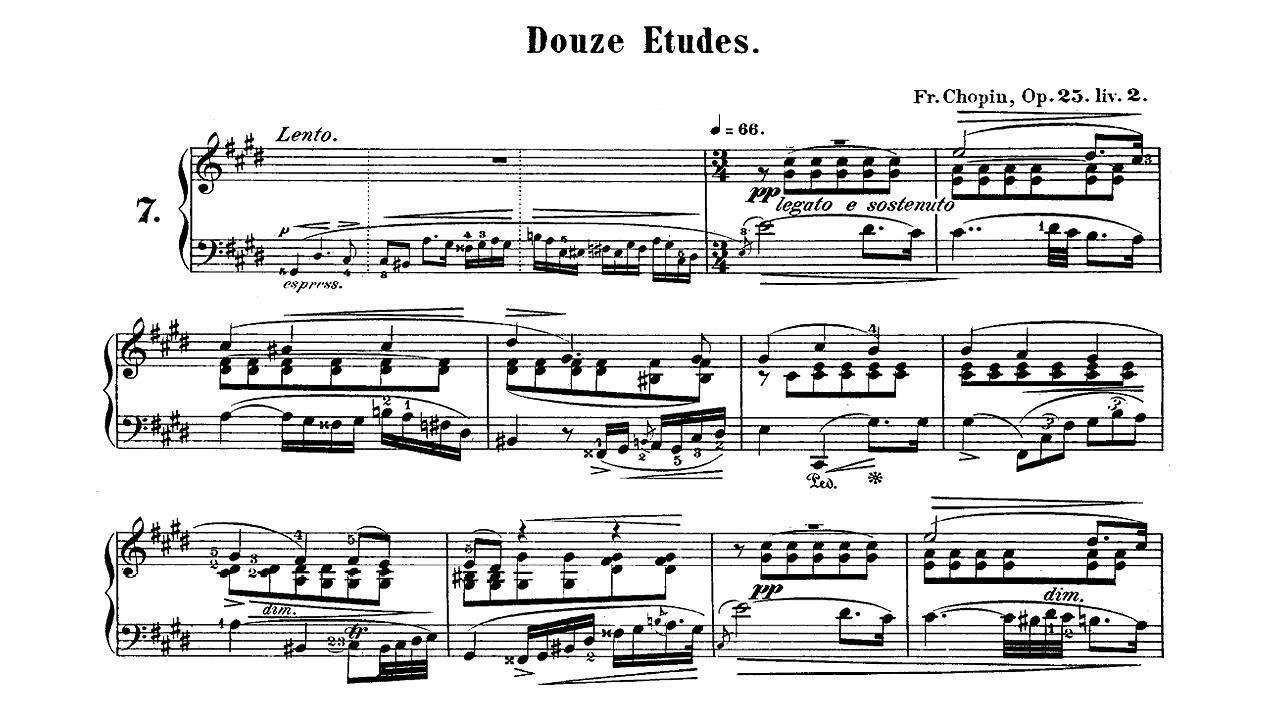 Chopin: Etude Op. 25 No. 7 in C sharp minor - Alexander