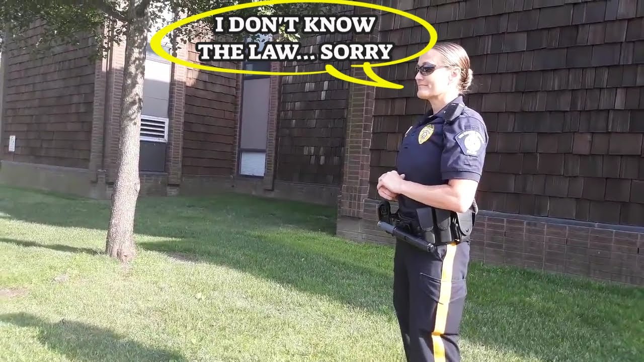 Female Cop ID Refusal | Cops Taught Law