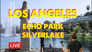 LIVE Los Angeles Walk – Echo Park Lake Silver Lake | LA Live Cam