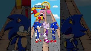 Sonic vs Metal Sonic New Kiss Run Funny Battle #sonic #sonicthehedgehog