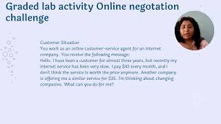 Graded Lab Activity – Online Negotiation ChallengeValue: 40% of the Lab GradeIndividual Activity