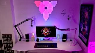 Ultimate Desk Setup Tour 2017 - Bluetooth Desk!