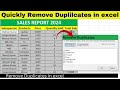 How to Find and Remove Duplicate Entries in Microsoft Excel | FInd Duplicate Data in Excel