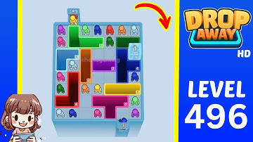 Drop Away Level 496 Solution Walkthrough