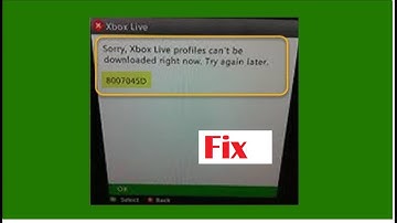 How To Fix Xbox Error Sorry Xbox Live Profile Can