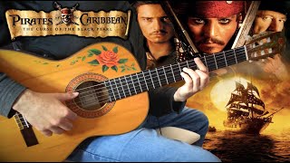 『He's a Pirate』(Pirates of the Caribbean) meet flamenco gipsy guitar【fingerstyle classic best cover】 chords