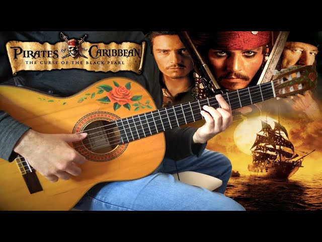 『He's a Pirate』(Pirates of the Caribbean) meet flamenco gipsy guitar【fingerstyle classic best cover】 class=