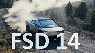 Teste de direção em estrada de terra com a Cybertruck no FSD 14: o mesmo teste que fiz com o FSD ...