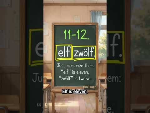 German Numbers 0-20 Explained #shorts