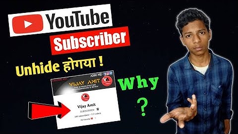 Subscriber Unhide Problem Solved  || why subscriber unhide automatically || Yt Subscriber Update 😱