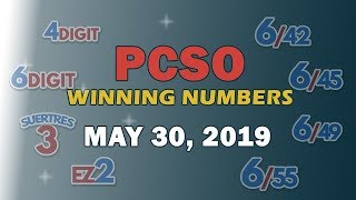 P18M Jackpot Superlotto 6/49, EZ2, Suertres, 6Digit, and Lotto 6/42 | May 30, 2019