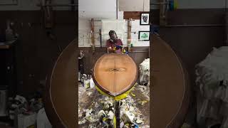 Surfboard Hotcoat! This is the step in the process after glassing and before sanding or polishing!