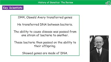 OCR Gateway A B5.1.6   The History of Genetics Summary