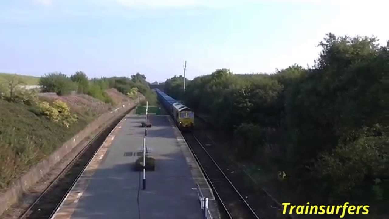 Freightliner Class 66 No. 66508 on 6F33 Bredbury - Runcorn FL @ Denton Stn on 11.09.15 - HD - YouTube
