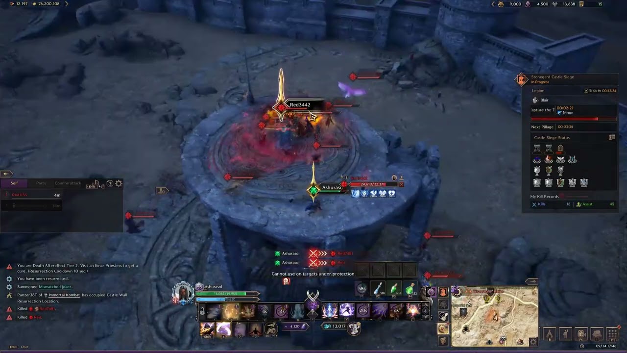 Throne and Liberty - Staff / Dagger PVP During Seige