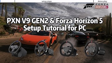 PXN V9 GEN2 Wheel Racing Simulator & Forza Horizon 5 Setup Tutorial for PC. #pxn #forzahorizon5