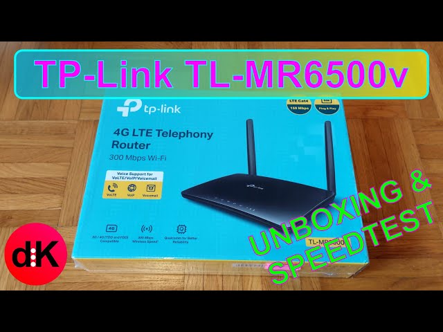 TP Link TL-MR6500v Unboxing & Speedtest 4G Router LTE mit Telefonie VoLTE -  YouTube