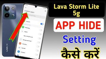 Lava storm lite 5G me app hide kaise kare/hide apps in Lava storm lite 5G /Lava hide setting