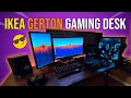 My IKEA GERTON Gaming Desk  🔧💻 - IKEA DESK SETUP