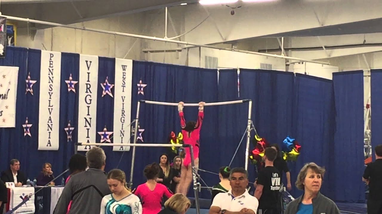 Ava Watkins 2015 USAG Region 7 Championships Uneven Bars YouTube