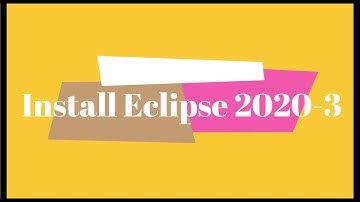 Install Eclipse 2020 in Windows 10 Pro