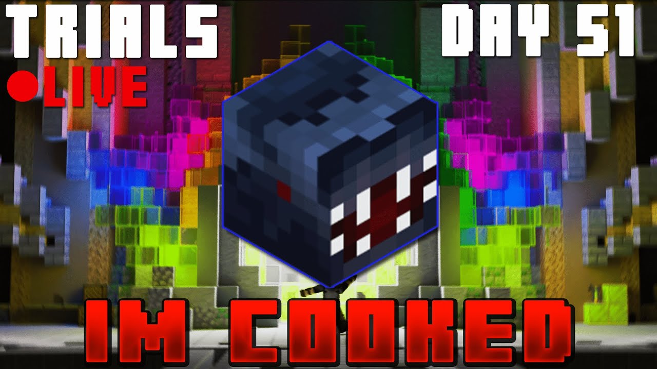🔴 IM SO DONE FOR | Hypixel Skyblock TRIALS - Crystal Hollows [Day 51 ...