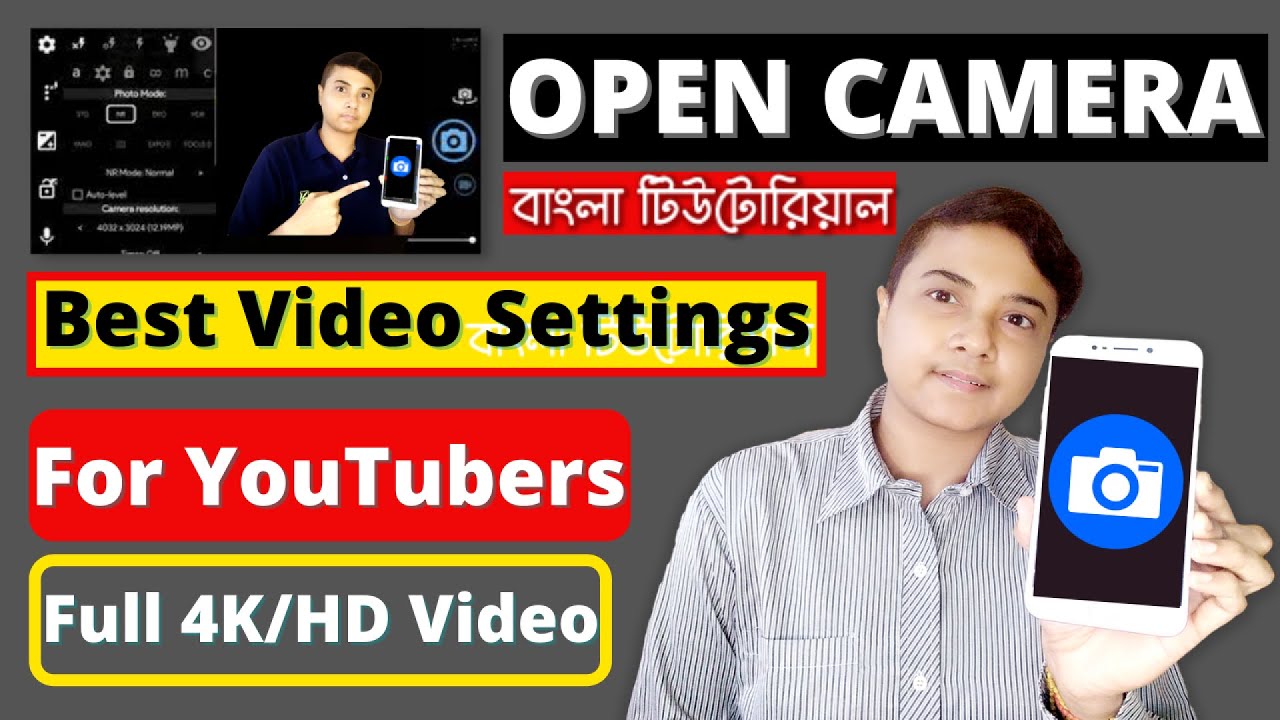 Open Camera All Settings Explain For YouTube Videos – Get 4K Quality Video For YouTube Lecture