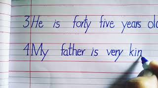 My father10 lines eassy writing and learn in english|10 lines on my father in english eassy.