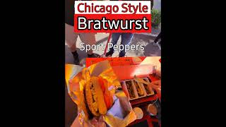 Chicago Style Brat!!! #foodart #food #foodie #asmr #arizona #chicagodogs #Chicago Style #streetfood