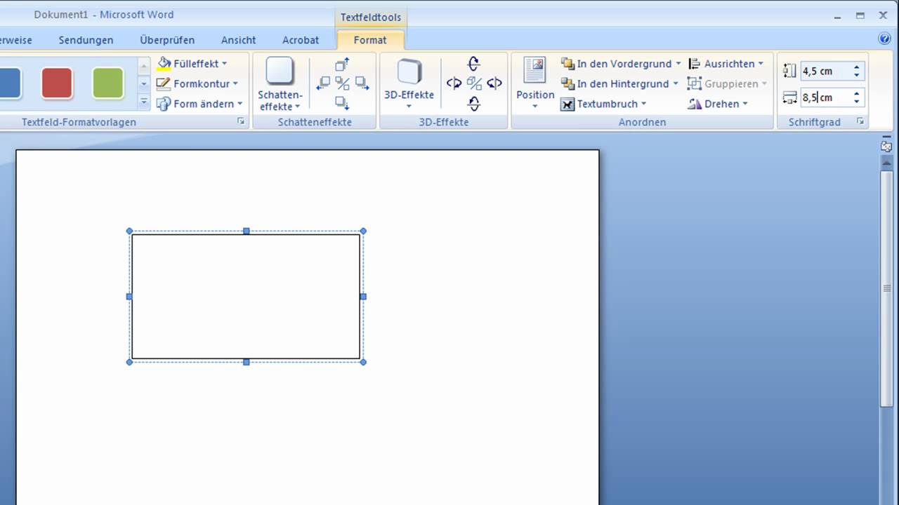 Word 2007 - Adressfeld nach deutscher Norm einrichten ...