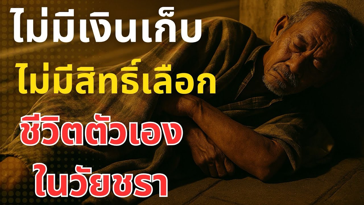  “ไม่มีเงินเก็บ = ไม่มีสิทธิ์เลือกชีวิตตัวเองในวัยชรา”