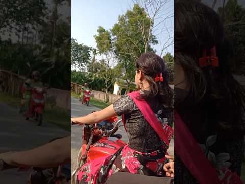 Saree Girl Bike