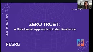 Samrah Kazmi - A Risk Based Approach to Cyber Resilience