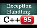 Introduction to Exception Handling | try, catch and throw | C++ Tutorial