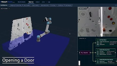 MoveIt Pro - Picking an Object, Pushing a Button, Opening a Door in Space Station Mockup