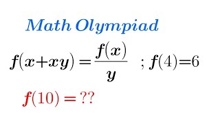 Math Olympiad Functional equation. Try it!! Improve your math