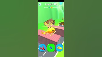 Shape-Shifting 🚲🚁🛶🚗 Game | Level #142 #gaming #shapeshifting #shorts