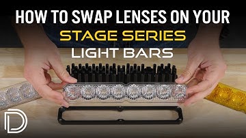 How to: Change the Color or Optic on Your Stage Series Lightbar | Diode Dynamics