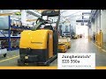 Jungheinrich automated guided vehicle  the ezs 350a automatic tow tractor