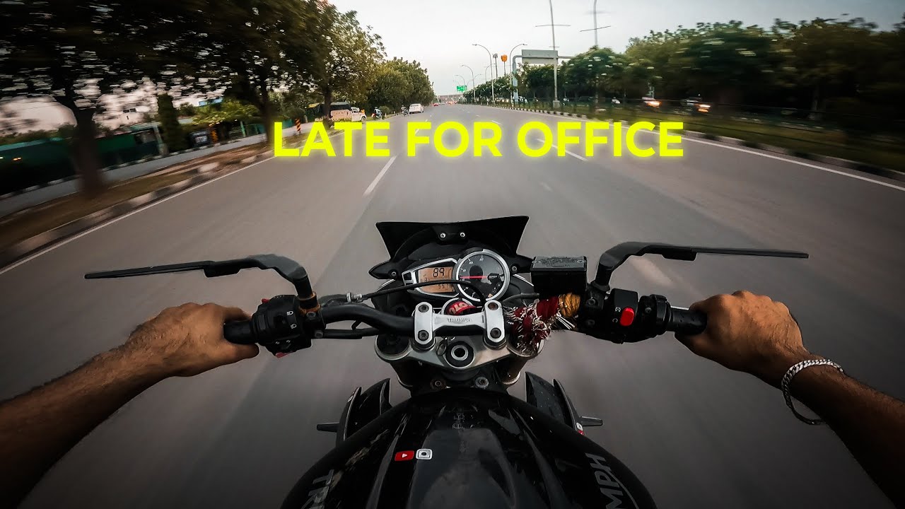 When You're Late for Office... But Own a Superbike! 🔥