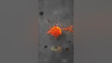 What if 100 asteroids collided? #spacesim#universe#space#cosmos#astronomy#science#nasa#simulation