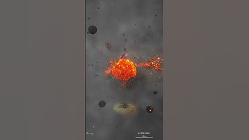 What if 100 asteroids collided? #spacesim#universe#space#cosmos#astronomy#science#nasa#simulation