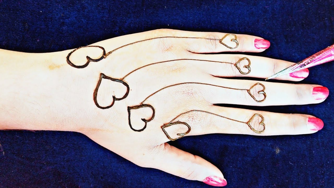 Attractive latest heart henna designs || Best stylish jewellery mehndi designs || easy mehndi design Attractive latest heart henna designs || Best stylish jewellery mehndi designs || easy mehndi design