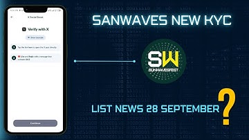 SANWAVES 2ND KYC || ice new project ||  reply post verification step by step || Sunwave KYC