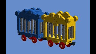 How To Build A Lego Rustee Rails Cage Cars Little Tikes Land 12