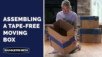 Assembling a White Tape-Free Moving Box-Smoothmove Prime