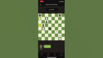 Chess.com daily puzzle 4 June 2025 #shorts #chess #chesscom #chesspuzzle Seize the winning path
