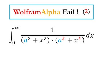 Wolfram Alpha Fails (2) Invariant Integral !