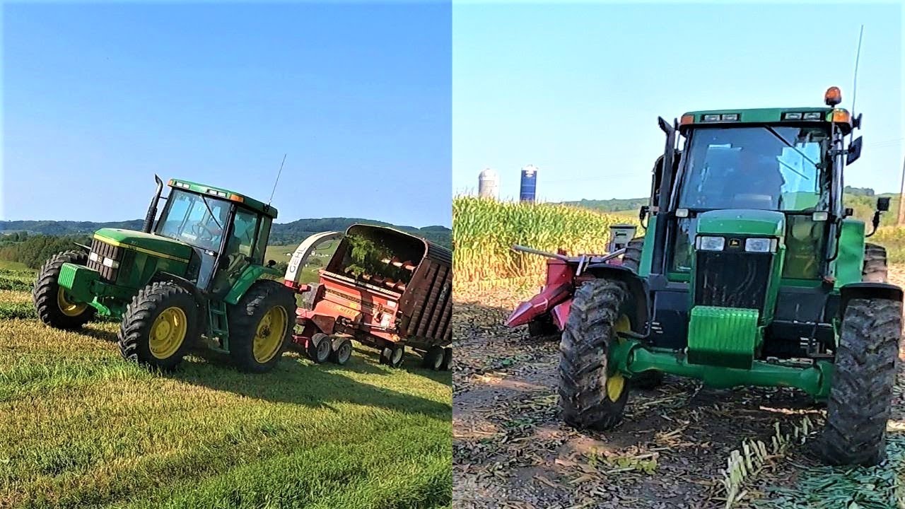 Chopping Corn and Alfalfa Silage on The Same Day! l Harvest 2022